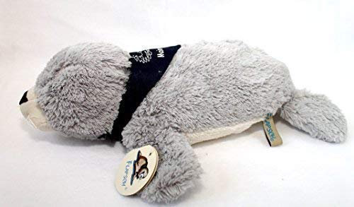 Unbekannt Seehund Robbe FLAPSCH superweiches Plüschtier mit Halstuch Moin Moin (26 cm, Grau)