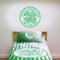 Beautiful Game Celtic Football Club One Colour Crest Wall Sticker Official Merchandise (60cm, Green)