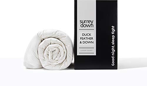 Surrey Down Company White Duck Feather And Down Duvet, 4.5 Tog, King