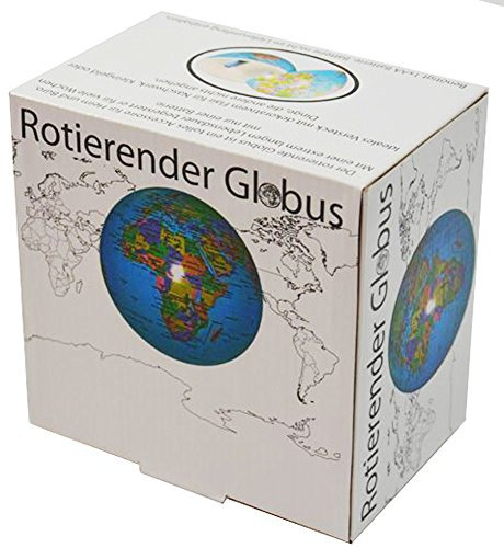 Kögler 75602 - Rotierender Globus, deutsche Beschriftung, 14 cm