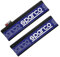 Sparco Set di 2 Cuscinetti per Cintura New SPC Nero/Blu Universale