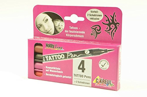 C.Kreul Tattoo Pen Hobby Line, 4er Set