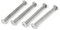 Sourcingmap M5 x 55mm Nickle Plated Metal Books Albums Binding Screws Posts 4PCS