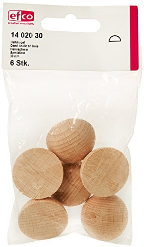 efco Halbkugel, holz, Braun, 30 mm, 10 x 10 x 6 cm