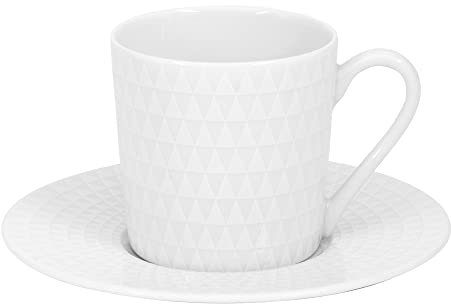 Table Passion - Tasse à café et sa sous-tasse Nymphea 12 cl (lot de 6)