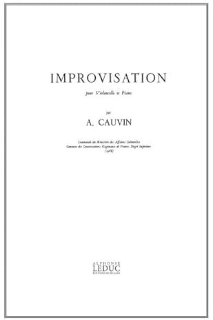 PHILIPPE CAUVIN: IMPROVISATION (CELLO & PIANO)