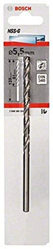 Bosch Professional 1x HSS-G Metal Drill Bit (for metal, Ø 5,5 mm, Robust Line, Accessory Drill Driver)
