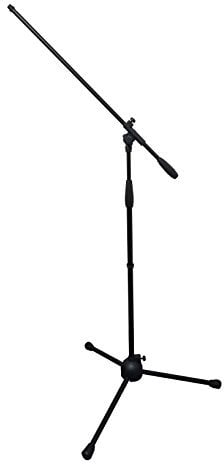 Proel RSM180 Professionelles Mikrofonstativ mit Galgen (Stativhöhe: 90-150cm, Boom-Länge: 75cm) schwarz