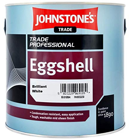 2.5LTR - JOHNSTONES Trade Eggshell Brilliant White