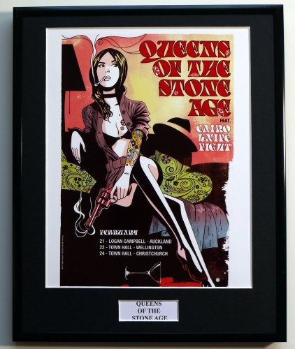 Gerahmtes Foto, Motiv: Queen of the Stone Age/Promo, Foto