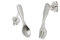 Sterling Silver Eating Utensils Spoon and Fork Post Stud Earrings