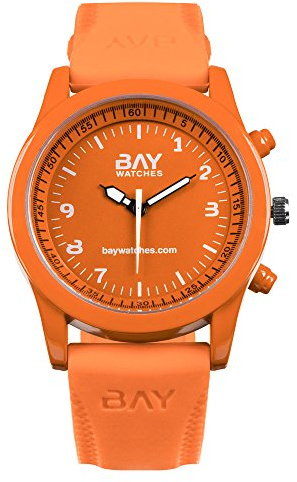 Bay watches – Analog Armband Uhr für Frau und Mann Orange South Beach
