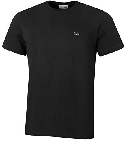 Lacoste Herren T-Shirt Rundhals TH2038, Männer Basic Tshirt,Tee,Regular Fit,Schwarz,7 (XXL)