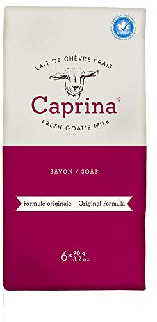 Caprina Canus Original Formel Fresh Goat's Milk Soap, 6 Bars 3,2 oz each by Caprina
