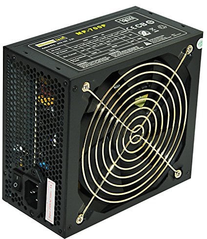 Rhombutech® 700 Watt PC-Netzteil ATX - Gaming - Saving Power - Effizient bis zu 84% - Aktiv PFC - 140mm kugelgelagerter Lüfter (MP-700)