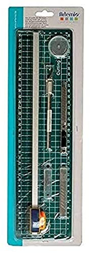 Artemio 18004008 Schneidewerkzeug-Set, Kunststoff, Mehrfarbig, 13,5 x 3,5 x 43,5 cm