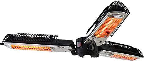 Outsunny Electric Umbrella Parasol Mounted Infrared Heater 2000W Patio Gazebo Outdoor Use