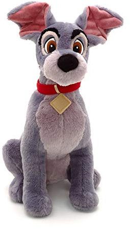Disney Store Offiziell Mittelgroßes Kuscheltier Strolch aus Susi und Strolch, 42 cm, kuscheliges Hündchen mit Flauschigen Ohren, aufgestickten Augen und Stoffhalsband, geeignet für alle Altersstufen
