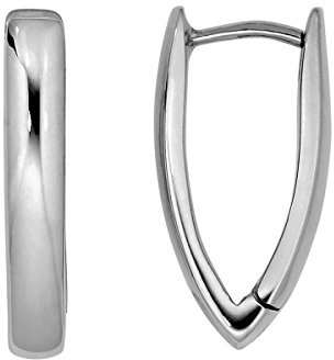 Heideman Ohrringe Damen Trigo aus Edelstahl silber farbend poliert Ohrstecker hängend für Frauen Ohrschmuck