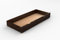 Nodax Under Bed Storage Drawers – Organizer Box for Bed Frames, Bedroom Furniture for Clothes & Blankets, Solid Pine Wooden Underbed Storage Drawers, Strong & Durable | 150 cm (Walnut)