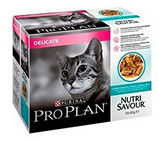 Pro Plan Katze Zart Nutrisavour Mit Seefisch In Soße 10 X 85G (850G)