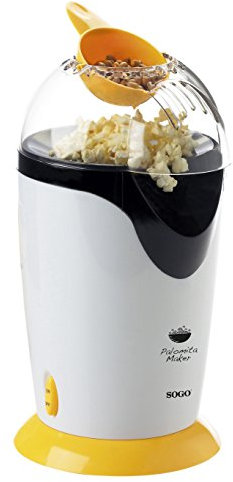 Sogo PAL-SS-11320-Y Palomitero, 1200 W, Otro, Amarillo y Blanco