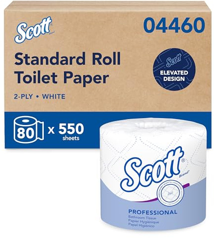 Scott® Professional Standard 04460 Lot de 80 rouleaux de papier toilette double épaisseur Blanc