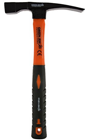 Green Jem HTFGBH Brick Hammer, Black/Orange