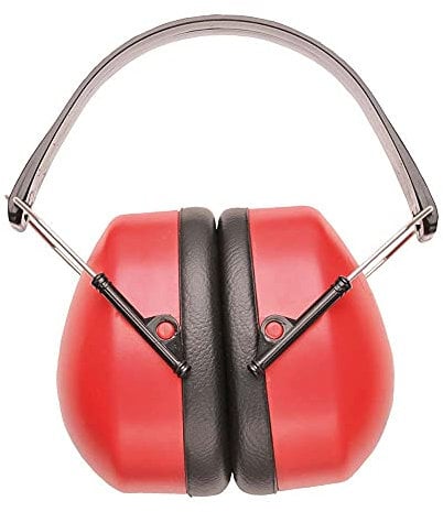 Portwest PW41RER - Cuffie antirumore, colore: Rosso