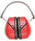 Portwest PW41RER - Cuffie antirumore, colore: Rosso