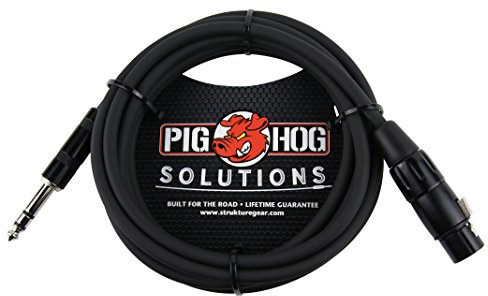 Pig Hog PX-TMXF1 1/4 TRS to XLR Adaptor Cable, 10 Feet