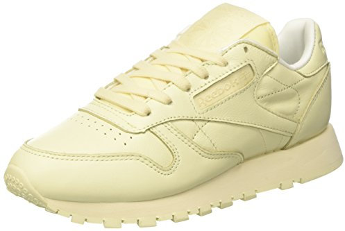 Reebok Damen Classic Leather BD2772 Sneaker, Gelb (Washed Yellow/White)