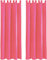 Bestlivings Blickdichte Gardine im 2er Pack mit Schlaufen (140x145 cm/Pink), in vielen Farben