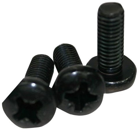 Adam Hall 5410 BLK - Rack-Schraube, M6 X 16 mm schwarz - 10 Stück