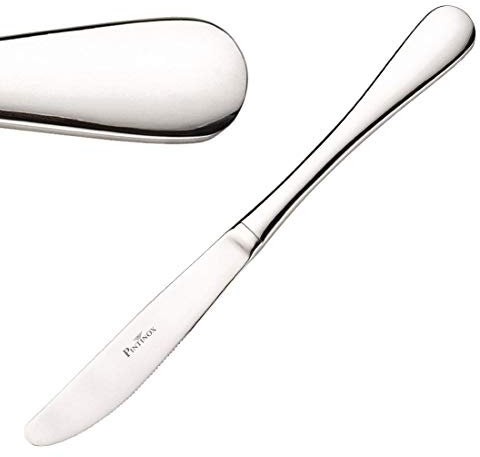 Pintinox GM396 Stresa Dessert Knife (Pack of 12) | Fits comfortably in hand for starters or afternoon tea, delivering reliable durability in busy catering environments.