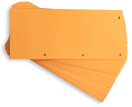 Oxford Trennstreifen DUO, 60 Stück, aus recyceltem Karton, orange