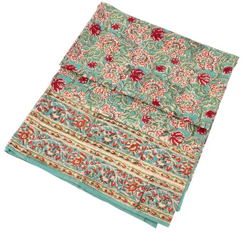 Blockdruck Tagesdecke, Bett & Sofaüberwurf, Design 10, Double 225*275 cm
