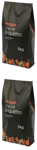 Holland Plastics 2 X Bar-Be-Quick 2.7kg Charcoal Briquettes- Long burning quality briquettes for a hotter burn.