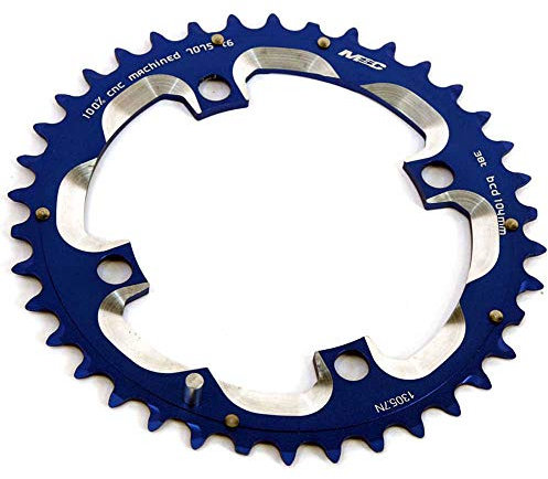MSC Bikes Kettenblatt, 4-Arm, Alu7075, 104 mm, 38D Blau Blau 104 mm