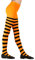 W WIDMANN MILANO Party Fashion - Strumpfhose gestreift für Kinder, Kostüm Zubehör für Hexen-, Marienkäfer-, Bienen-, Elfenkostüme, den Alltag uvm.