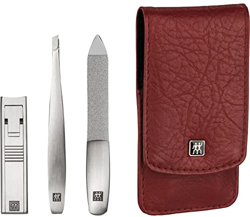 Zwilling Twinox Druckknopf-Etui 3 Teile, rot