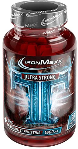 IronMaxx TT Ultra Strong Tribulus Terrestris - 90 Tabletten | 1600mg Tribulut Terrestris Extrakt pro Tablette | hochdosiert mit Zink