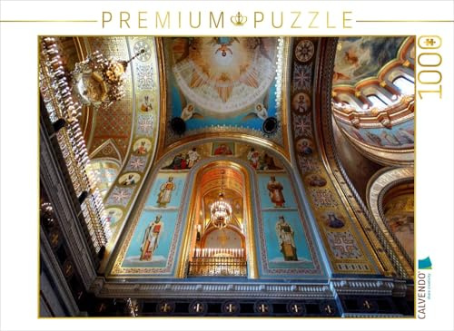 CALVENDO Puzzle EIN Motiv aus dem Kalender Christ-ERLÖSER-Kathedrale MOSKAU | 1000 Teile Lege-Größe 64 x 48 cm Foto-Puzzle für glückliche Stunden