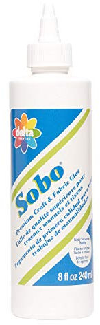 Plaid:Delta Sobo Premium Craft and Fabric Glue-8 oz, clear
