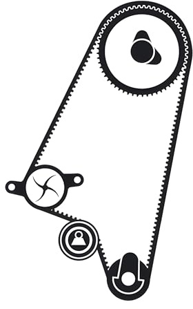 SKF Water Pump And Timing Belt Kit With Gaskets VKMC 05121-2 Height 171 mm Length 271 mm Width 142 mm - OE Quality