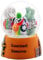 Souvenir Schneekugel Kunststadt Hannover Nanas | B: 65mm H: 85mm | Schüttelkugel - Reiseandenken Deutschland Deutschlandreise Erinnerungsstück | 30002