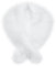 Futrzane Classic Stola - Lange Fellstola Damen - Fake Fur Pelzkragen Fell Schal (Weiß Classic)