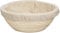 MEETOZ 7 inch Round Banneton Brotform Bread Dough Proofing Rising Rattan Handmade Basket with Linen Liner Cloth - 18 x 9cm