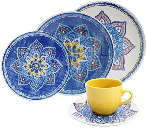 Oxford EM20-4644 Coup Geschirr-Set, Harmony-Kollektion, 20-teilig, Porzellan