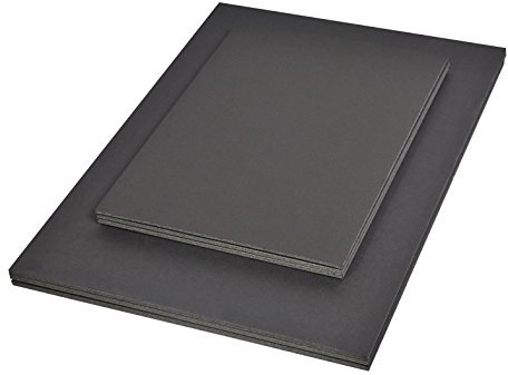 Clairefontaine 93646C Packung (mit 20 Schaumkartons, DIN A4, 21 x 29,7 cm, 5 mm, ideal für Modellieren und Dekorationsarbeiten, leicht und einfach zu bearbeiten, chlorfrei) 20er Pack schwarz